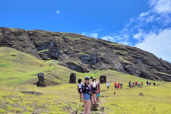 2 Days touring Rapa Nui Highlights in small groups - Puna Pau: the red stone behind the pukao
