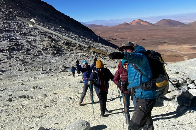 Ascent of Toco Volcano - The route toward Volcan Licancabur and Cerro Toco