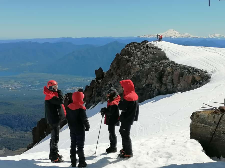 Ascent to Villarrica volcano 2,847masl, from Pucón - The five to six hour climb toward 2,847 meters