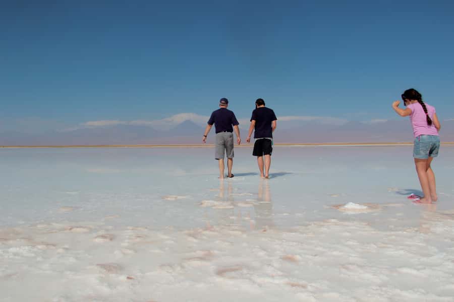 Cejar & Tebenquiche Lagoons Tour with Ojos del Salar Atacama - Piedra Lagoon: the first chance to get wet