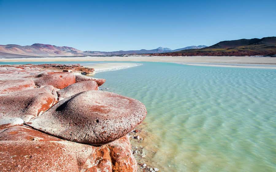 Chile: Tour Red stones + Altiplanic Lagoons + Laguna Chaxa - Toconao brings a quiet village into the picture