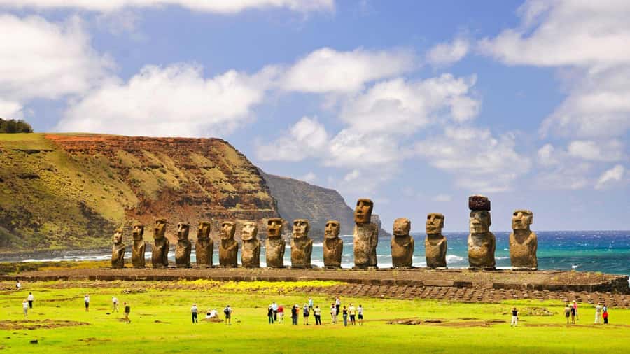 Easter Island: Moai Full Day Private Tour - Ahu Ahahanga and moai in their original setting