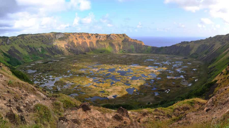 Easter Island Private Tour: Historical Journey North & West - Ahu Akivi and the moai facing the sea