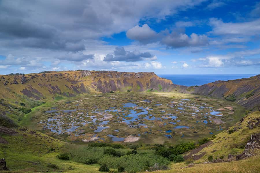 Easter Island Shore Excursion - Small Group Tour - Anakena: Moai beside a royal beach