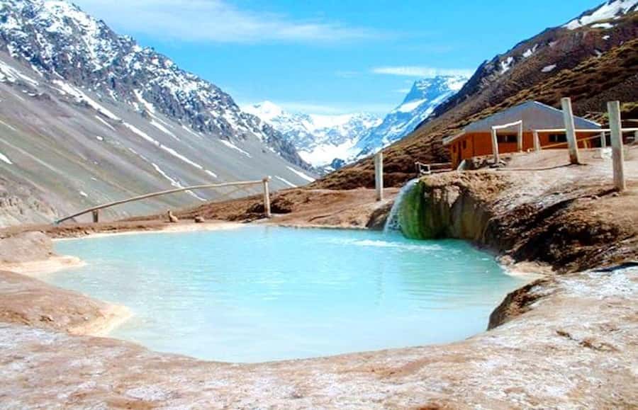 Embalse el Yeso + Termas de Colina with picnic - Full day - San José de Maipo, the Maipo River, and Cristo Bridge