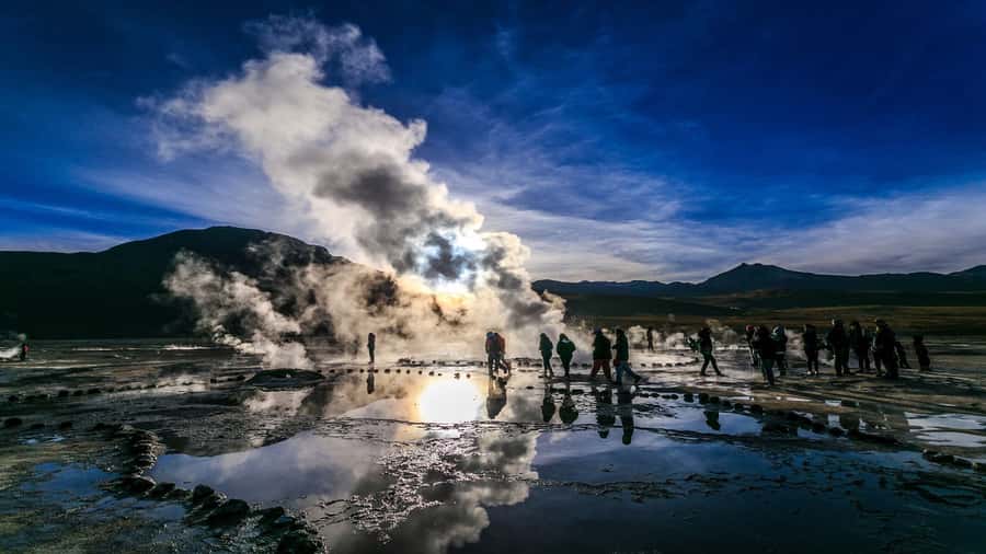 From San Pedro de Atacama: El Tatio Geyser Field & Wetlands - Sunrise, steam, and the changing light