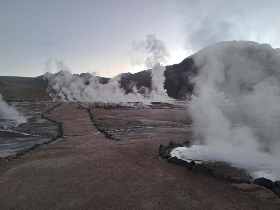 From San Pedro de Atacama: Geysers del Tatio Half-Day Tour - Arriving at the Geysers del Tatio