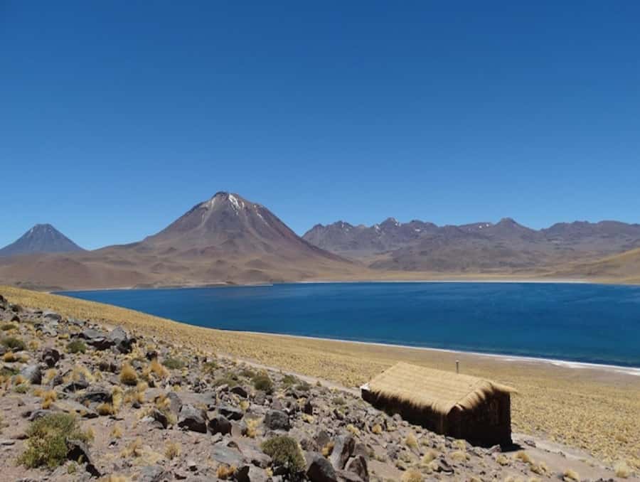 From San Pedro de Atacama: Lagoons and Piedras Reds - Socaire, farming, and a small desert church