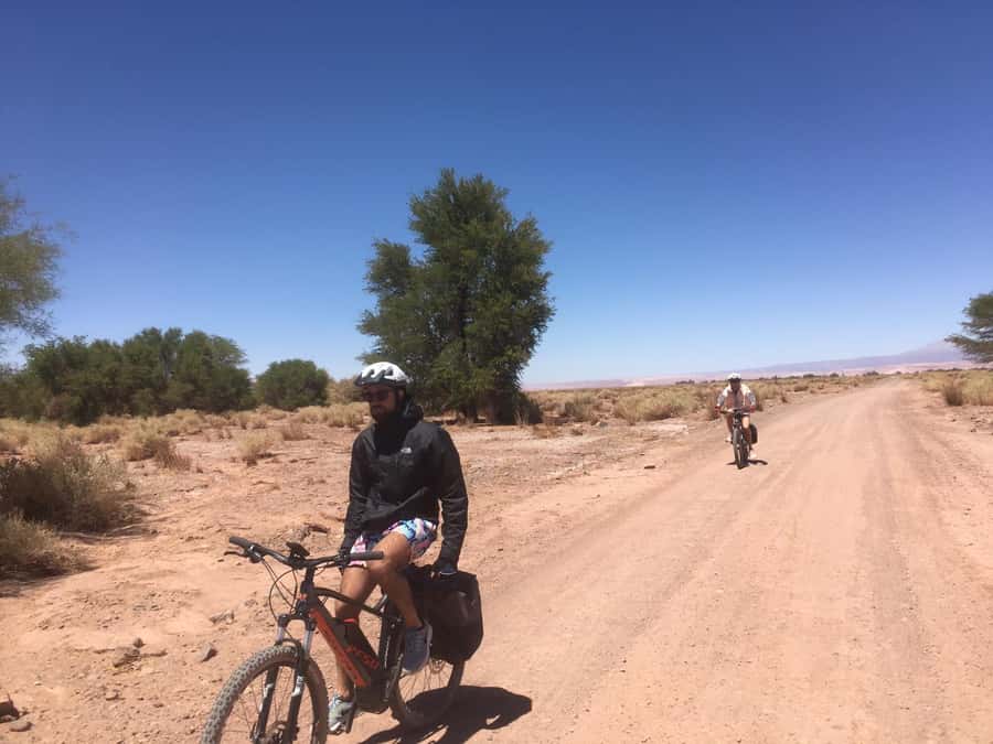 From San Pedro de Atacama: Laguna Cejar E-biking Adventure - Leaving San Pedro by electric bike