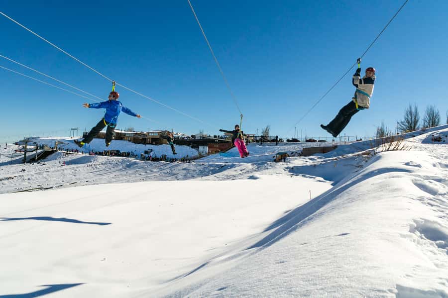 From Santiago: Farellones Park Resort Entry & Ski Classes - Tubing, ziplining, and the busy park problem