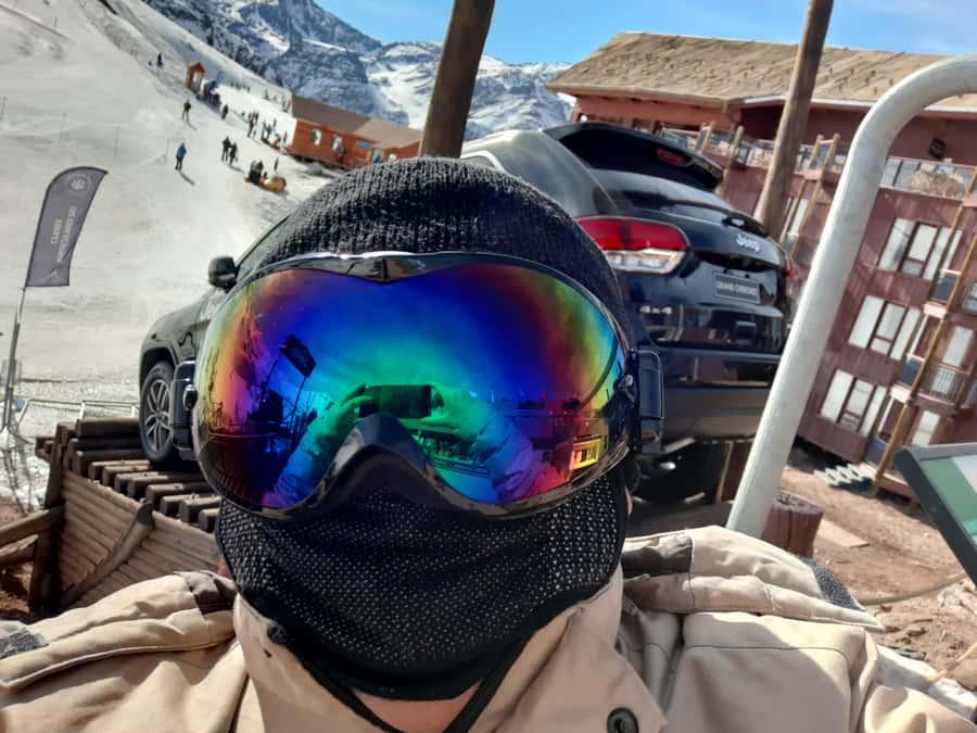 From Santiago: Farellones Park Resort Entry & Ski Classes - Colorado village and broad mountain views