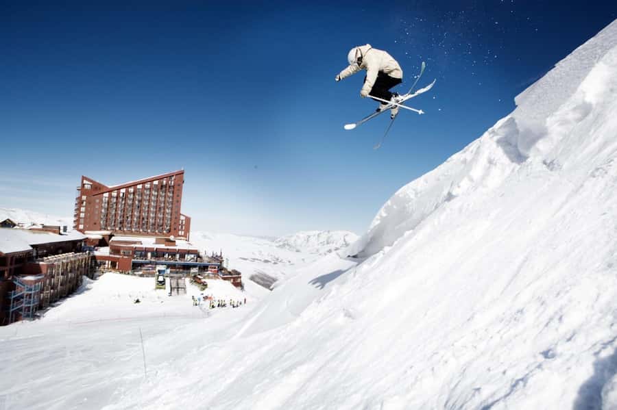 From Santiago: Farellones Park Resort Entry & Ski Classes - Farellones Town at 2,400 meters