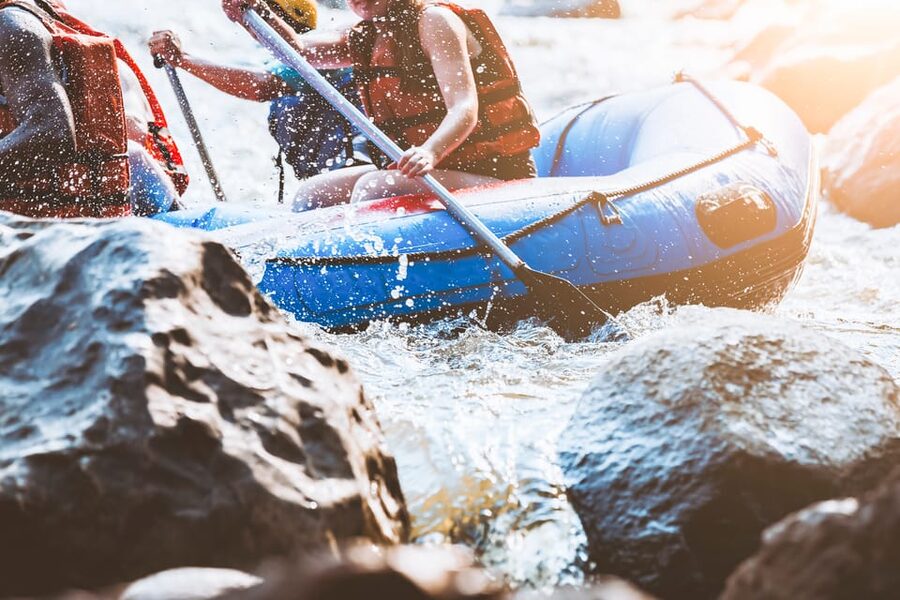 From Santiago: Rafting in the Maipo Canyon - The faith jump and the end of the activity