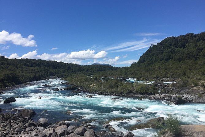 Full day Hiking Solitario trail, Osorno Petrohue Falls - Petrohué River rapids and the Emerald Lake stop