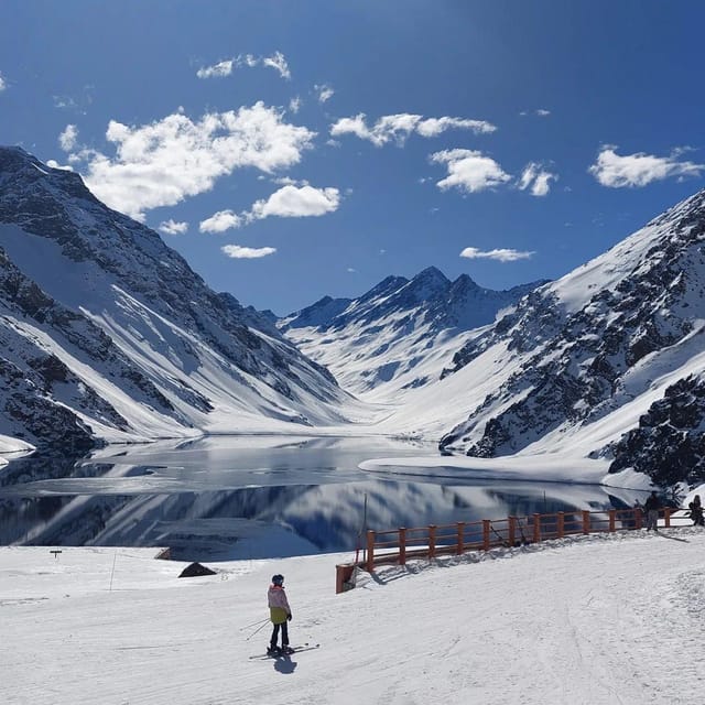 Full day reservoir of the plaster, Cajon del Maipo - The Return Through the Canyon