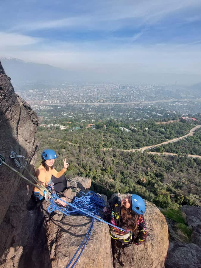 Full-Day Rock Climbing Adventure in the Andes near Santiago - What the climbing session feels like