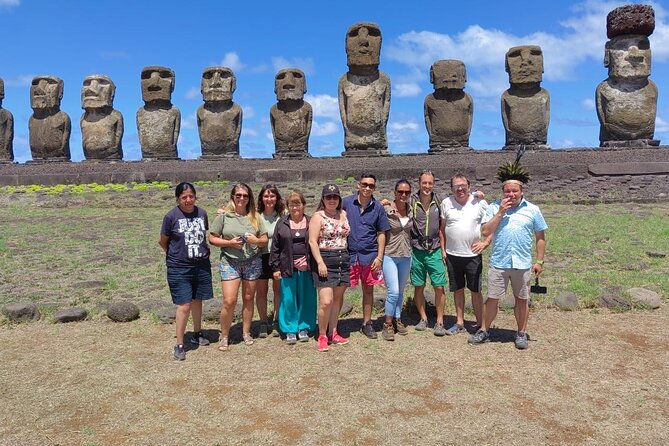 Full Day Tour to the Emblematic Sites in Rapa Nui - Ahu Tongariki and its row of 15 moai