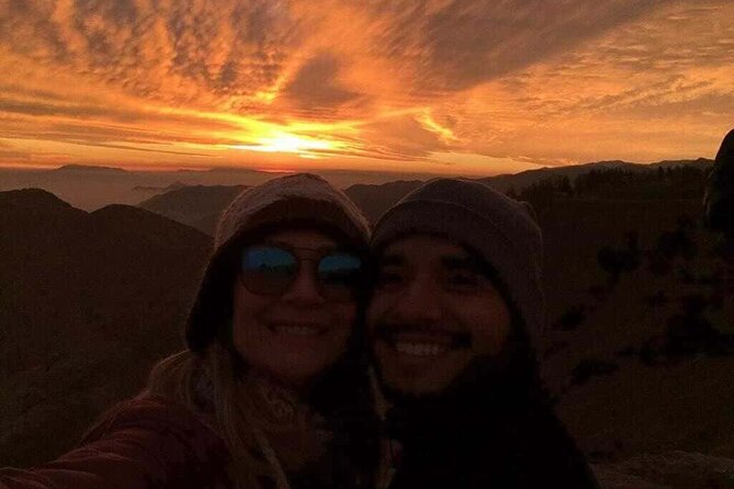 Golden Sunset: Valle Nevado at Sunset - The mountain road and the first panoramic curve