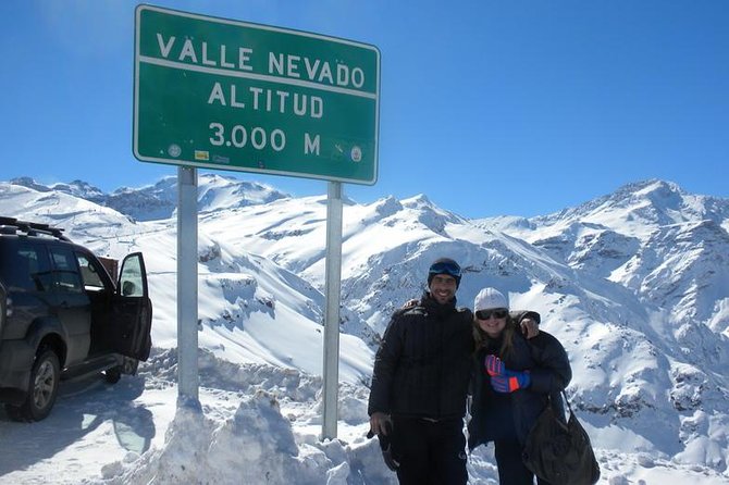 Half Day Private Trip to Valle Nevado with Cheese and Wine Carbon Neutral trip - Valle Nevado above 3,000 meters