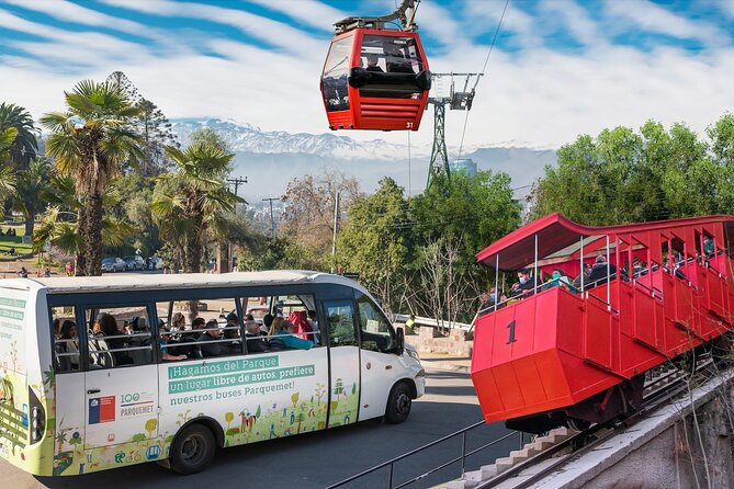 Hop On Hop Off City Tour Santiago, 1 Day Plus Edition - Taking the funicular down the hill