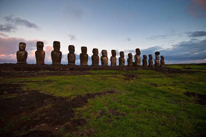 Journey of the Ancestors: Tongariki, Rano Raraku & Anakena Beach - Ahu Tongariki and fifteen moai facing inland