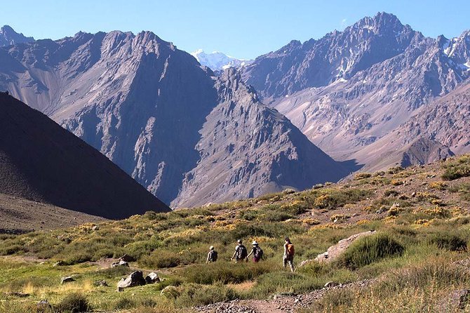 Juncal Andean Park: Hiking over a Glacial Tongue - Crossing Monos de Agua River and changing terrain
