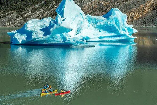 Kayak Experience on Grey Glacier & Lake | Torres del Paine - Getting suited up for cold glacial water