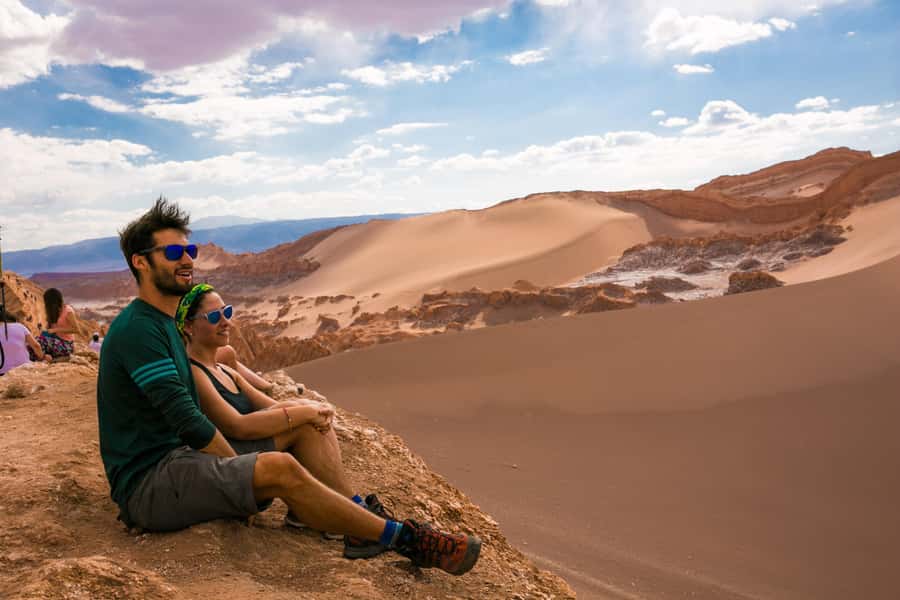 Moon Valley (Valley of the Moon) from San Pedro de Atacama - Climbing the Great Dune for sunset