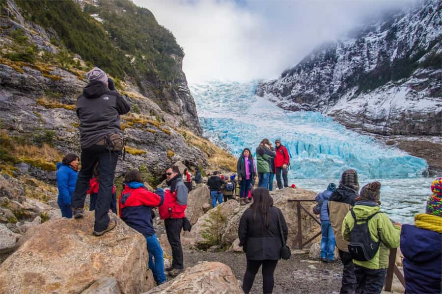 P. Natales: Balmaceda & Serrano Glaciers with Lunch & Whisky - Seeing Balmaceda Glacier from the boat
