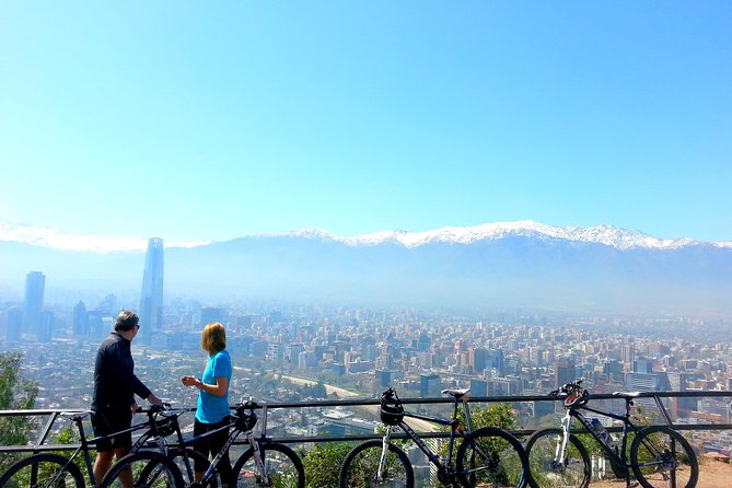 Private San Cristobal Hill & Metropolitan Park Santiago Bike Tour - Parque Bicentenario and the first city cycling section