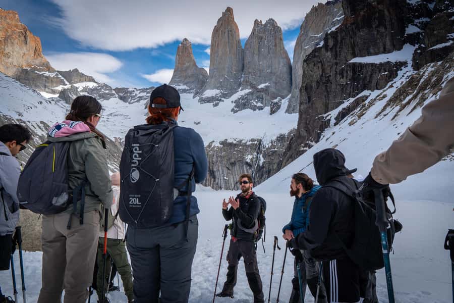 Puerto Natales: Base of the Towers Trekking Experience - Reaching the 890-meter Base of the Towers viewpoint
