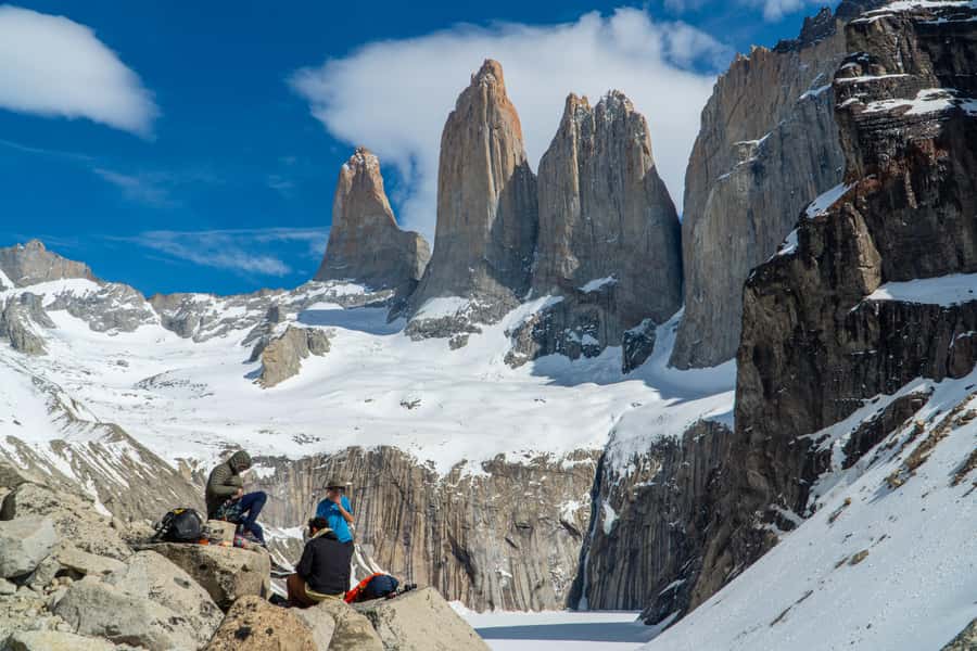 Puerto Natales: Base of the Towers Trekking Experience - Hotel Las Torres and the first climb