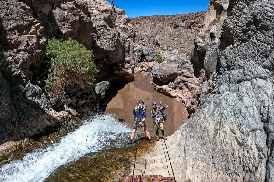 San Pedro de Atacama: Desert Tour with Canyoning & Trekking - Four rappels through waterfalls and canyon walls
