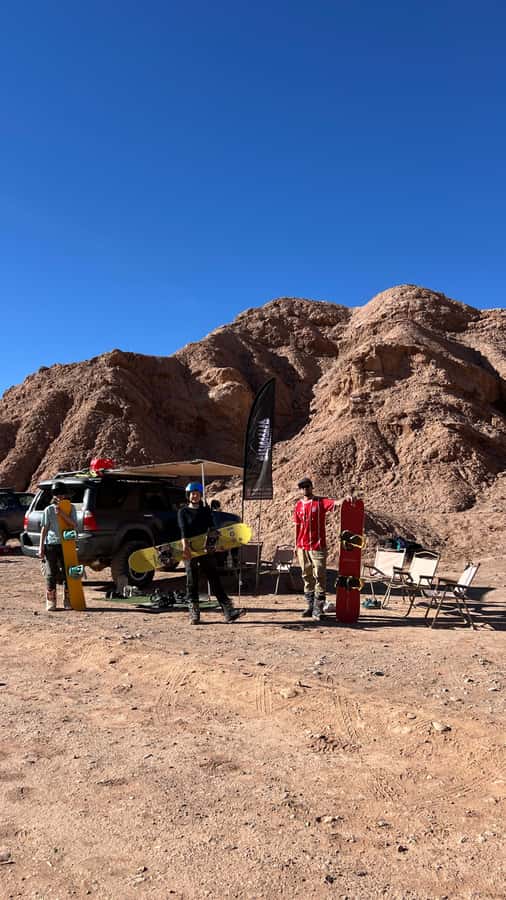Sandboarding Tour in San Pedro de Atacama, Chile - Videos, music, and the welcome snack