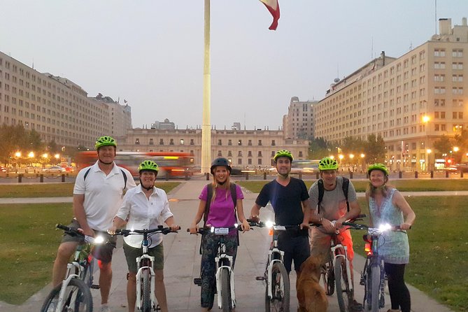 Santiago Evening Bike Tour - Plaza Baquedano: where Santiago changes character