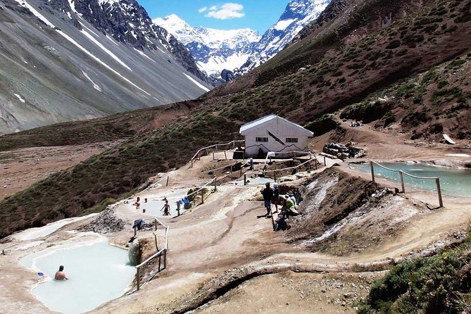 Santiago: Full day Trekking to El Morado glacier, include hot springs entrance. - Lunch with an Andean finish