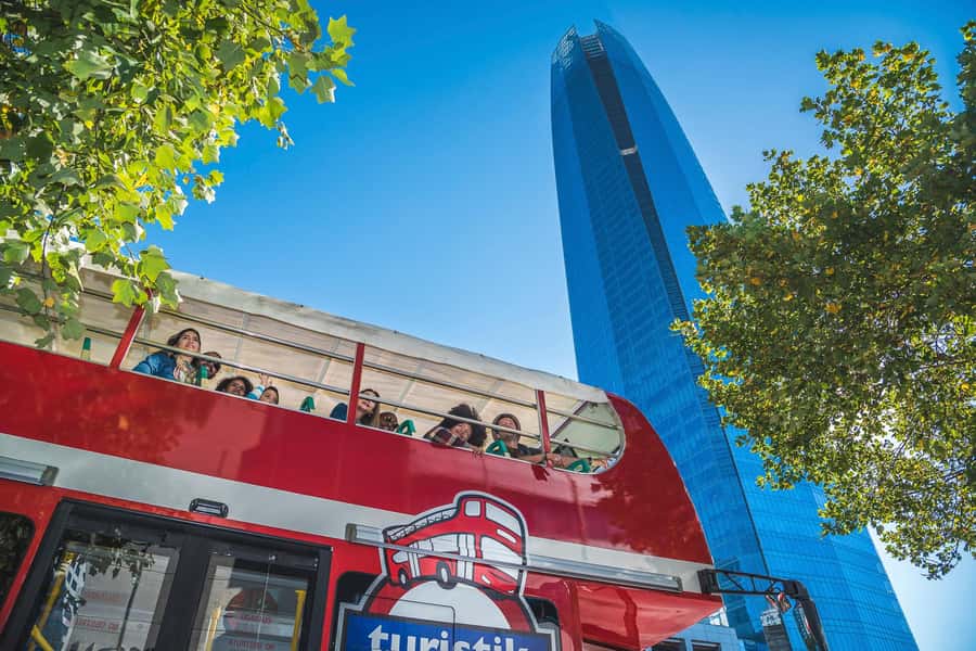 Santiago: Hop-on Hop-off Bus Day Ticket with Audio Guide - Aviation Plaza along the Mapocho River
