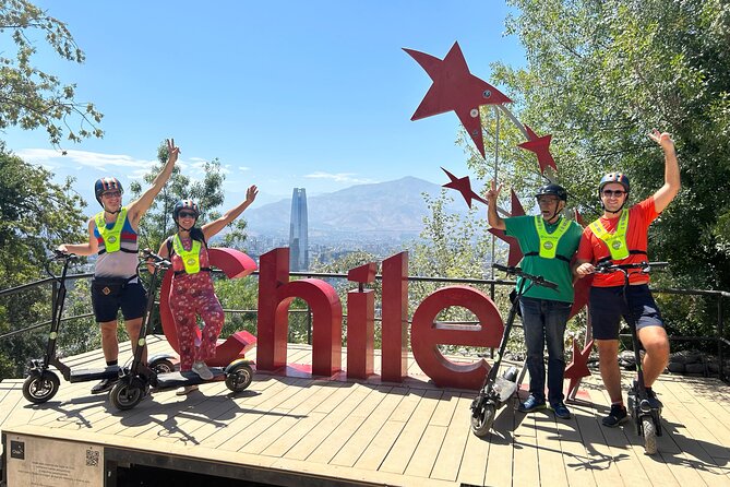 Santiago sunset adventure on an electric scooter tour - Sagrada Familia Parish and neighborhood details