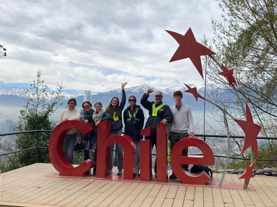 Santiago sunset tour on an electric scooter. City and nature - The 10-minute cable car ride
