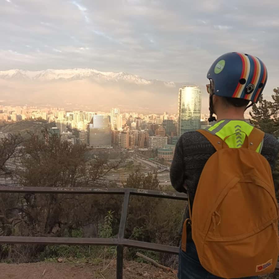Santiago sunset tour on an electric scooter. City and nature - Japanese Garden and the quieter side of the hill