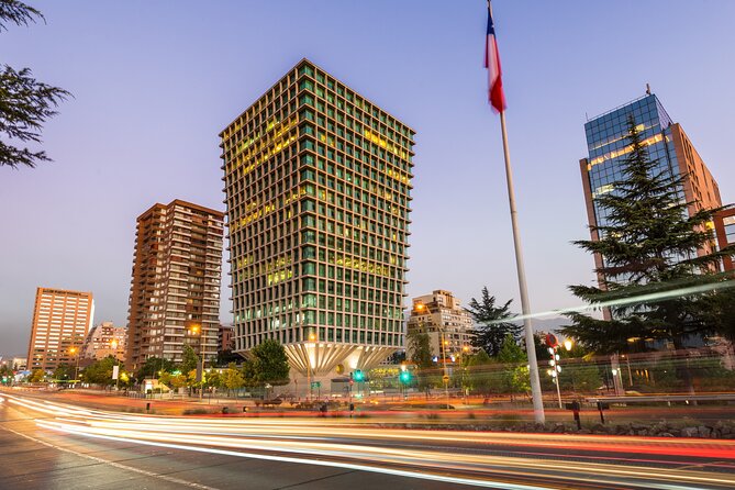 Sky Costanera Observatory & Las Condes Financial District Tour - Plaza Loreto offers five quiet minutes