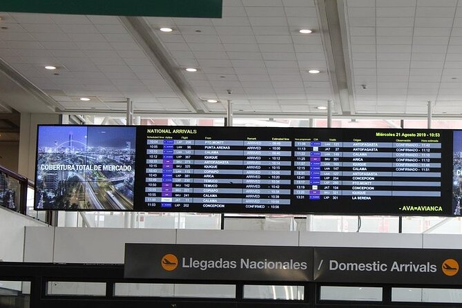 Transportation from the Airport to the City of Santiago - From Arturo Merino Benítez Airport to Santiago