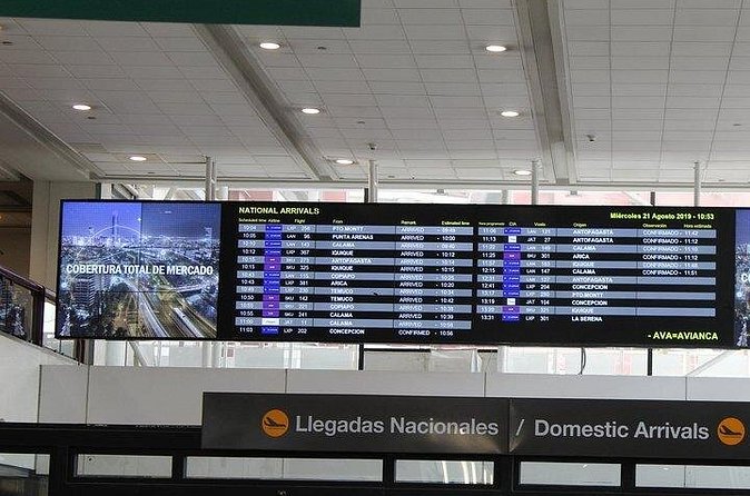 Transportation from the Airport to the City of Santiago - Booking and cancellation details