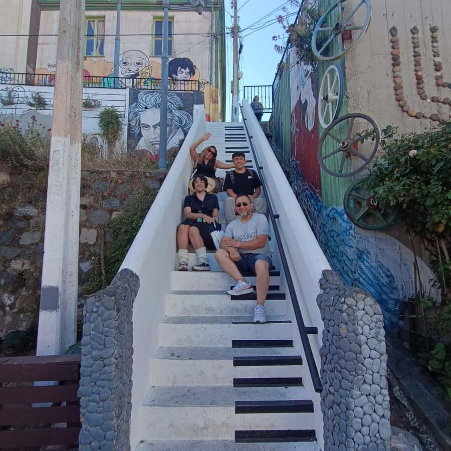 Valparaíso: city tour and ticket to the house of Pablo Neruda - Seeing the murals and views from Cerro Concepción