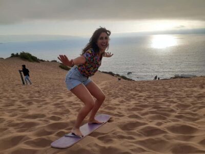 Sandboarding and Sunset in Concon Sand Dunes
