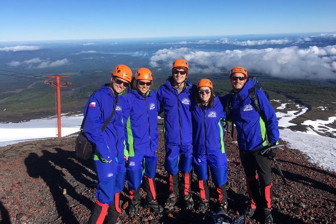 Villarrica Volcano ascent - The downhill slide and the optional ski lift